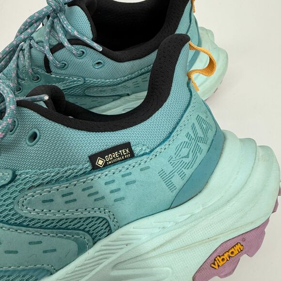 Hoka One One Anacapa 2 Low GTX Gore-Tex Women 9 B Waterproof Hiking Teal 1142830 - Picture 3 of 12